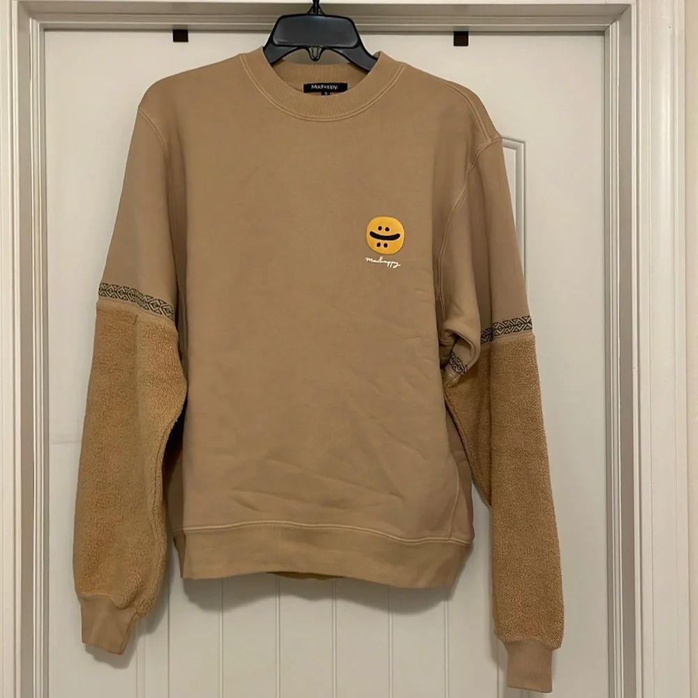 NEW RARE LIMITED EDITION Madhappy Beige Tan Sweatshirt Size Small - Picture 1 of 2